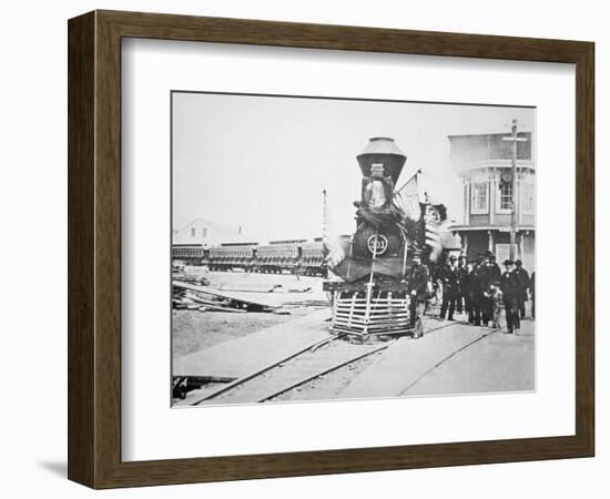 The Funeral Train Carrying President Lincoln's-American Photographer-Framed Giclee Print