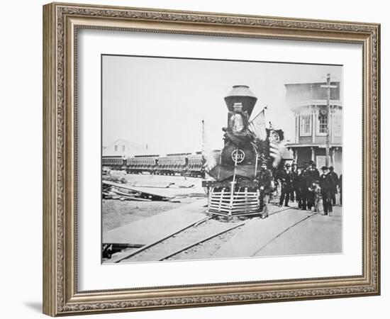 The Funeral Train Carrying President Lincoln's-American Photographer-Framed Giclee Print