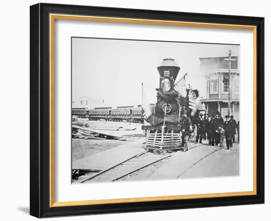 The Funeral Train Carrying President Lincoln's-American Photographer-Framed Giclee Print