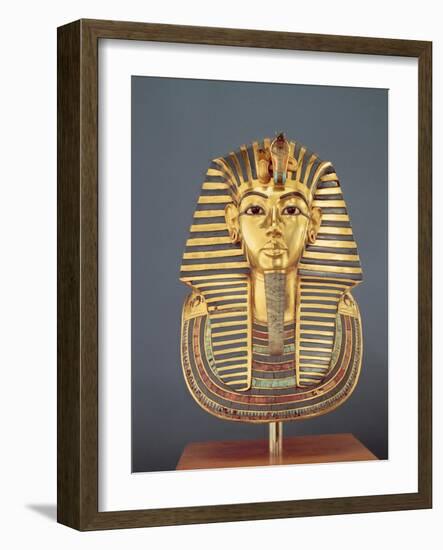 The Funerary Mask of Tutankhamun-Egyptian 18th Dynasty-Framed Giclee Print