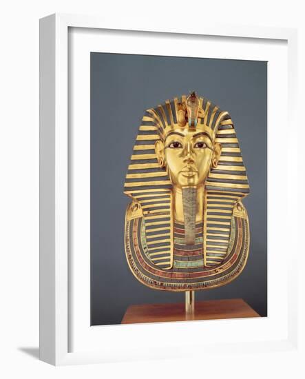 The Funerary Mask of Tutankhamun-Egyptian 18th Dynasty-Framed Giclee Print