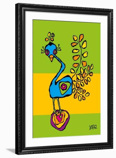 The Funny Bird-Yaro-Framed Art Print