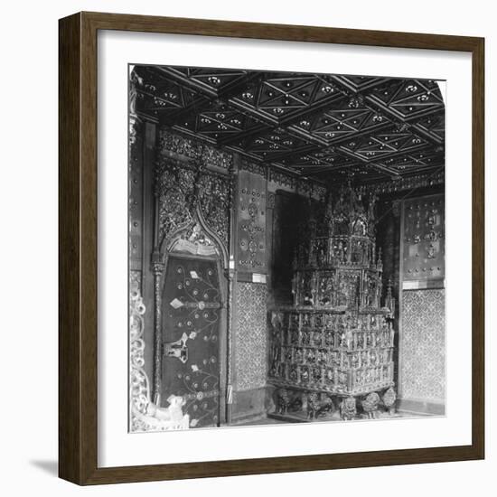 The Furnace in the Prince's Chamber, Festung Hohensalzburg, Salzburg, Austria, C1900s-Wurthle & Sons-Framed Photographic Print