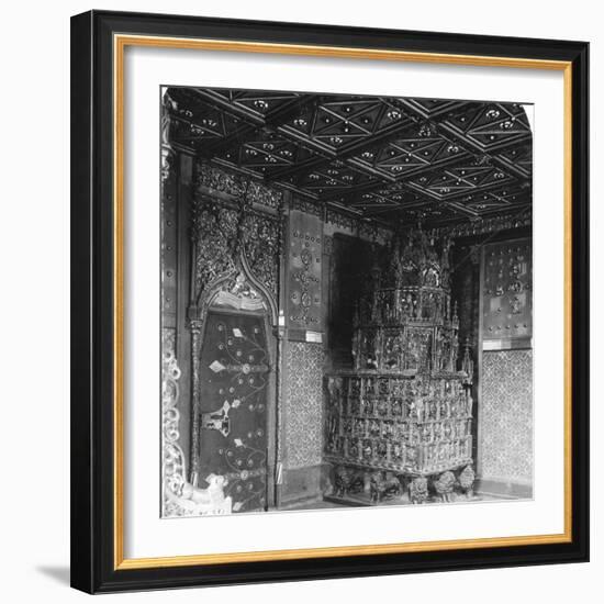 The Furnace in the Prince's Chamber, Festung Hohensalzburg, Salzburg, Austria, C1900s-Wurthle & Sons-Framed Photographic Print