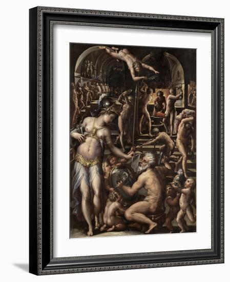 The Furnace of Volcano, 1563-1565-Giorgio Vasari-Framed Giclee Print