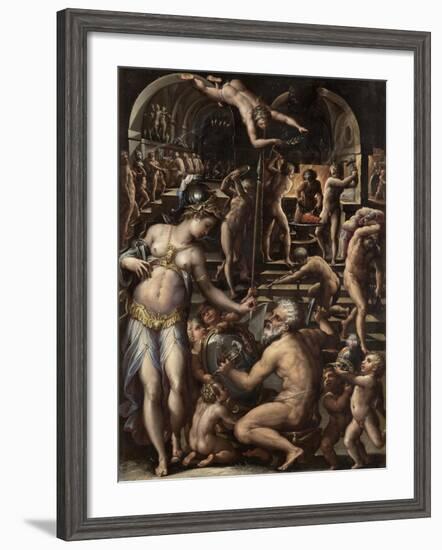 The Furnace of Volcano, 1563-1565-Giorgio Vasari-Framed Giclee Print