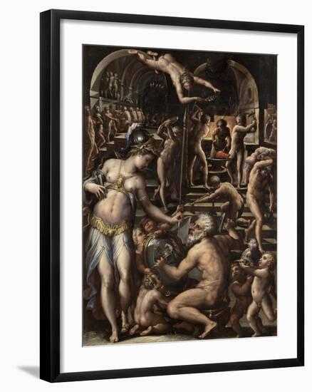 The Furnace of Volcano, 1563-1565-Giorgio Vasari-Framed Giclee Print