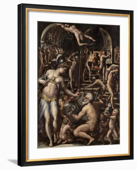 The Furnace of Volcano, 1563-1565-Giorgio Vasari-Framed Giclee Print