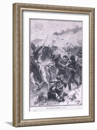 The Fusiliers at Albuera-William Barnes Wollen-Framed Giclee Print