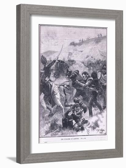 The Fusiliers at Albuera-William Barnes Wollen-Framed Giclee Print