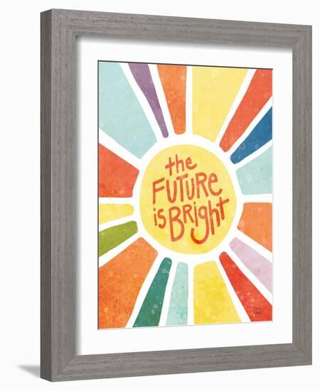 The Future Is Bright-Dina June-Framed Art Print