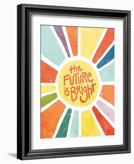 The Future Is Bright-Dina June-Framed Art Print