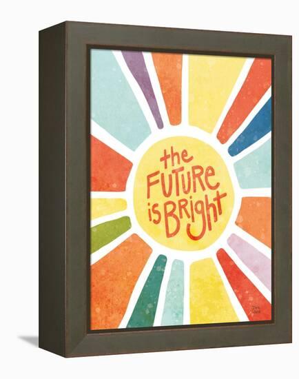The Future Is Bright-Dina June-Framed Stretched Canvas