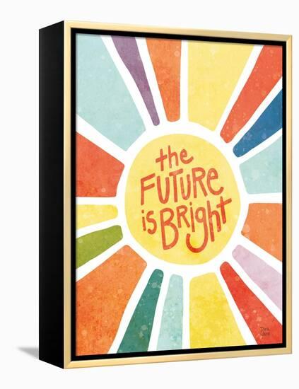 The Future Is Bright-Dina June-Framed Stretched Canvas