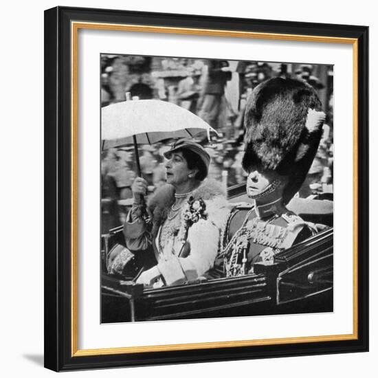 The Future King Edward VII (1894-197) and Queen Maud of Norway (1869-193), 1935-null-Framed Giclee Print