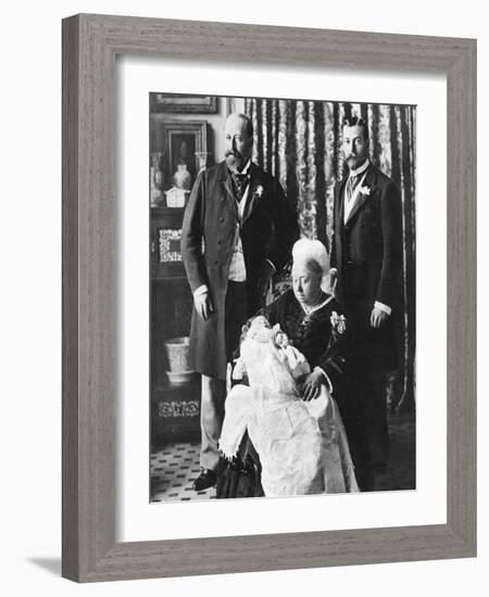 The Future King Edward VIII's Christening Day, 16 July 1894-null-Framed Giclee Print