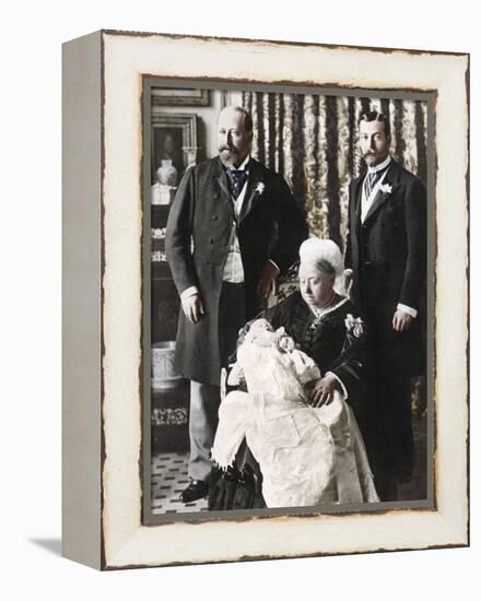 The Future King Edward Viiis Christening Day, 16 July 1894-null-Framed Premier Image Canvas