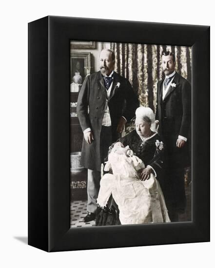 The Future King Edward Viiis Christening Day, 16 July 1894-null-Framed Premier Image Canvas