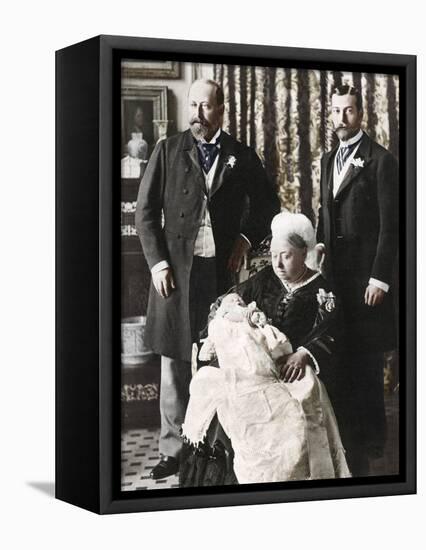 The Future King Edward Viiis Christening Day, 16 July 1894-null-Framed Premier Image Canvas