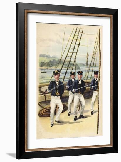 The Future King Geoge V as a Naval Cadet, 1877-Henry Payne-Framed Giclee Print