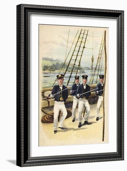 The Future King Geoge V as a Naval Cadet, 1877-Henry Payne-Framed Giclee Print