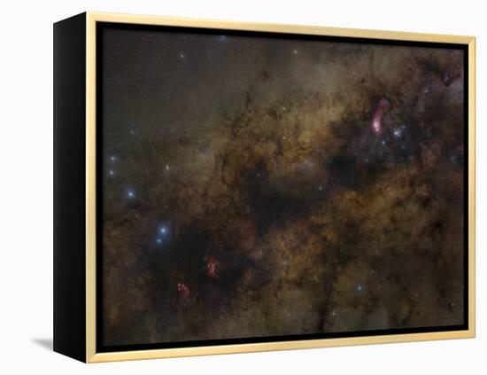 The Galactic Center of the Milky Way Galaxy-null-Framed Premier Image Canvas