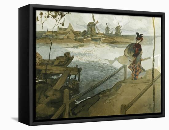 The Gale; Le Coup De Vent-Georges de Feure-Framed Premier Image Canvas