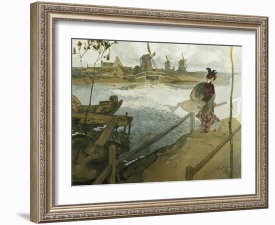 The Gale; Le Coup De Vent-Georges de Feure-Framed Giclee Print