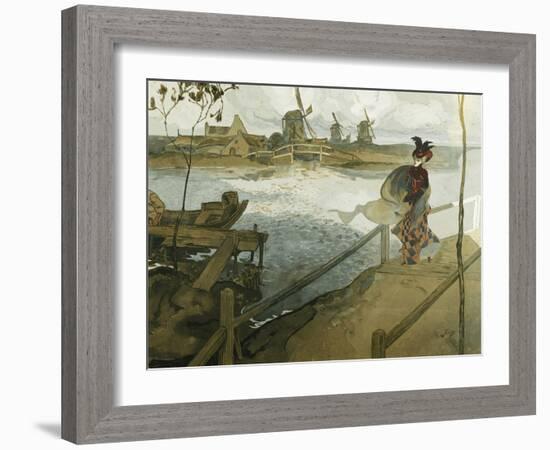 The Gale; Le Coup De Vent-Georges de Feure-Framed Giclee Print