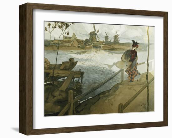 The Gale; Le Coup De Vent-Georges de Feure-Framed Giclee Print