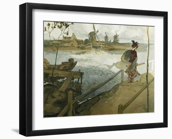 The Gale; Le Coup De Vent-Georges de Feure-Framed Giclee Print