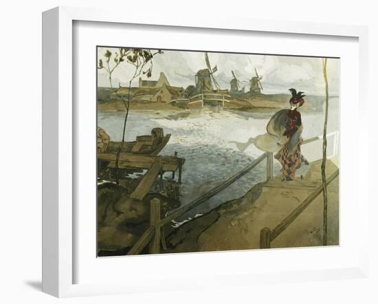 The Gale; Le Coup De Vent-Georges de Feure-Framed Giclee Print