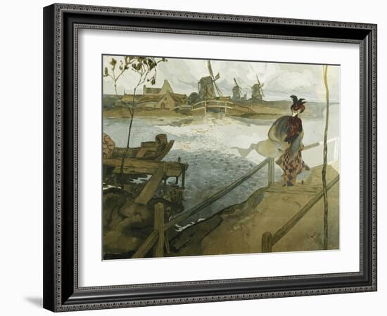 The Gale; Le Coup De Vent-Georges de Feure-Framed Giclee Print