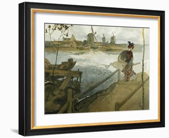 The Gale; Le Coup De Vent-Georges de Feure-Framed Giclee Print