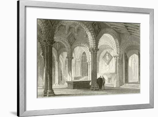 The Galilee, West End of Durham Cathedral-Thomas Allom-Framed Giclee Print