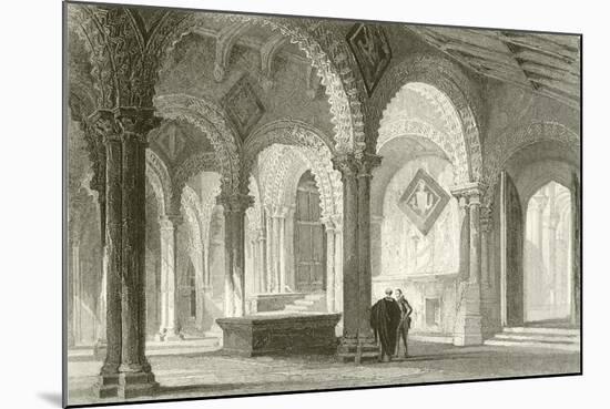 The Galilee, West End of Durham Cathedral-Thomas Allom-Mounted Giclee Print