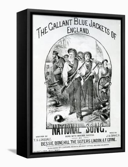 The Gallant Blue Jackets of England-null-Framed Premier Image Canvas