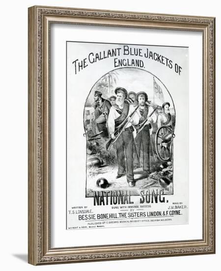 The Gallant Blue Jackets of England-null-Framed Giclee Print