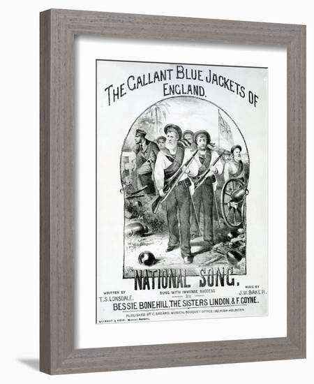 The Gallant Blue Jackets of England-null-Framed Giclee Print