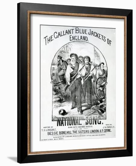 The Gallant Blue Jackets of England-null-Framed Giclee Print