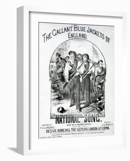 The Gallant Blue Jackets of England-null-Framed Giclee Print