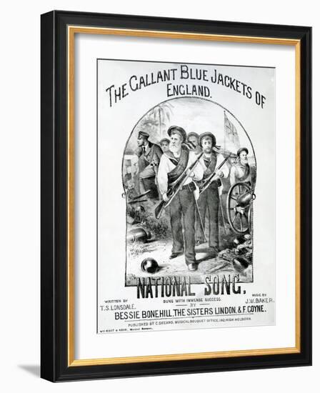 The Gallant Blue Jackets of England-null-Framed Giclee Print