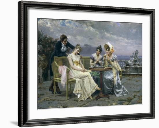 The Gallant Conversation, 1894-null-Framed Giclee Print