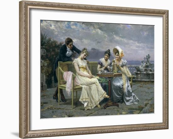 The Gallant Conversation, 1894-null-Framed Giclee Print