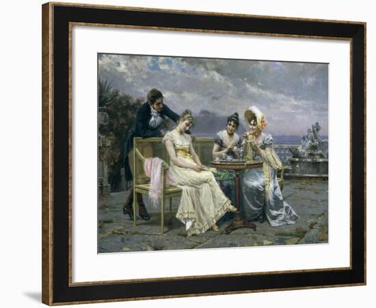 The Gallant Conversation, 1894-null-Framed Giclee Print