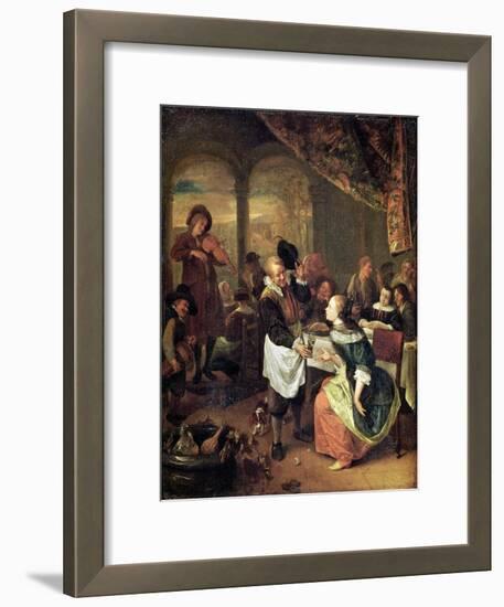 The Gallant Innkeeper-Jan Havicksz. Steen-Framed Giclee Print