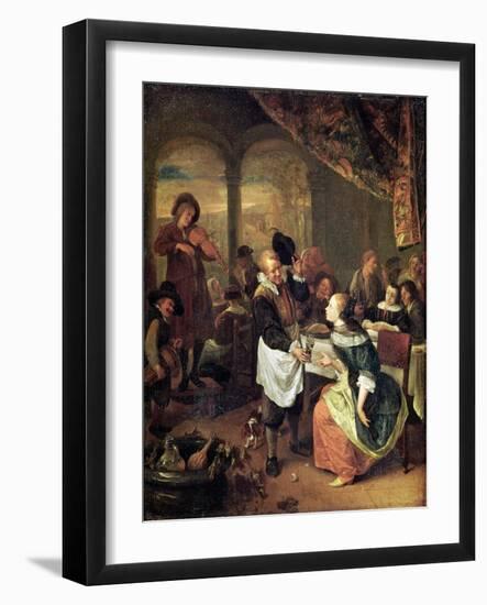 The Gallant Innkeeper-Jan Havicksz. Steen-Framed Giclee Print