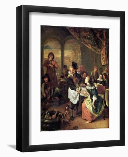 The Gallant Innkeeper-Jan Havicksz. Steen-Framed Giclee Print