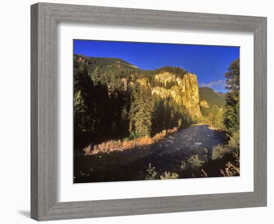 The Gallatin River Near Bozeman, Montana, USA-Chuck Haney-Framed Photographic Print