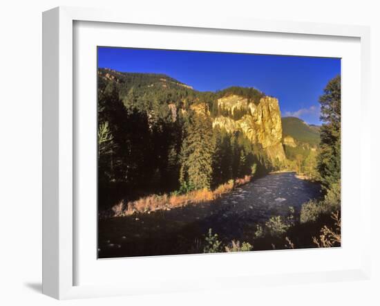 The Gallatin River Near Bozeman, Montana, USA-Chuck Haney-Framed Photographic Print